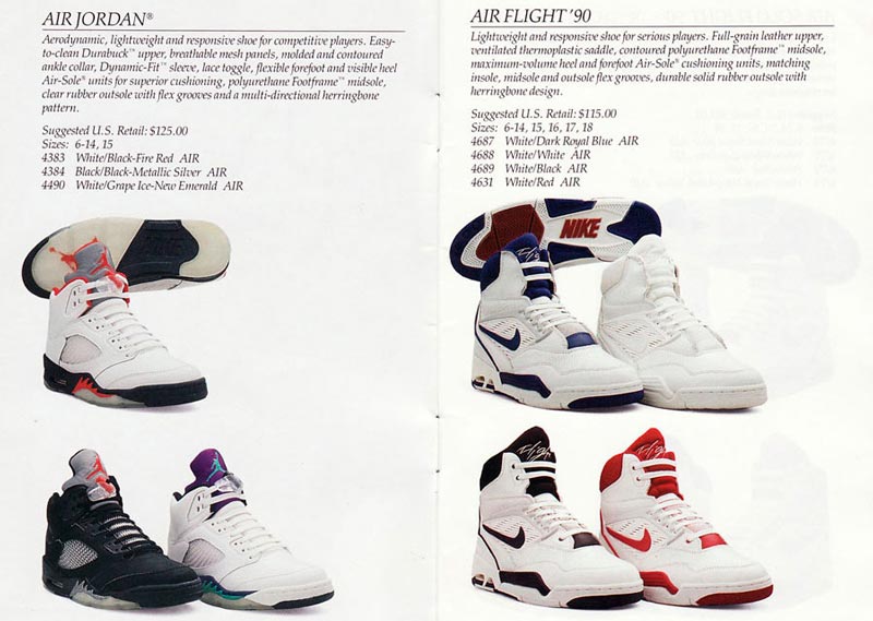 Nike en 1990 Desempacados