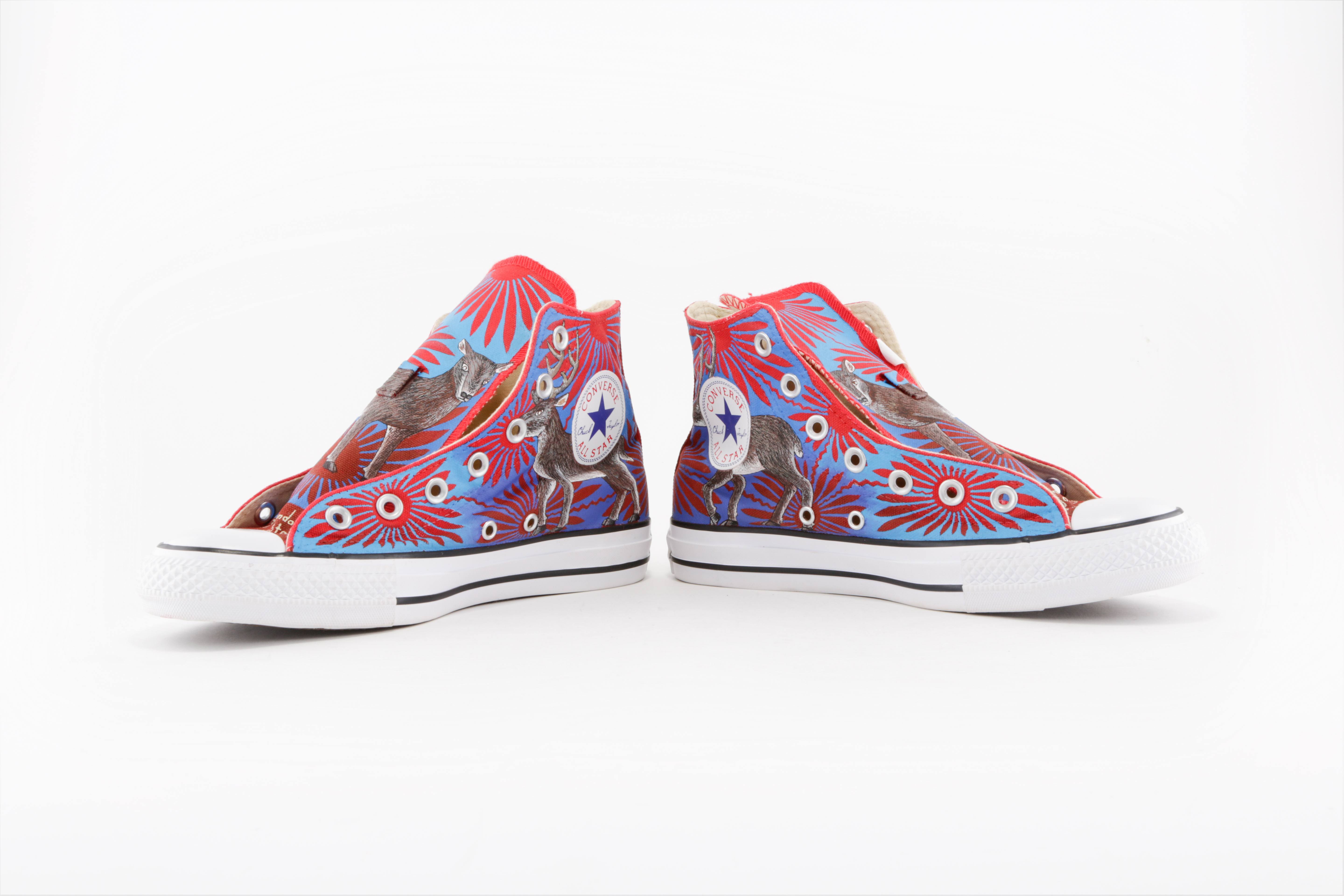 converse pintando pasos