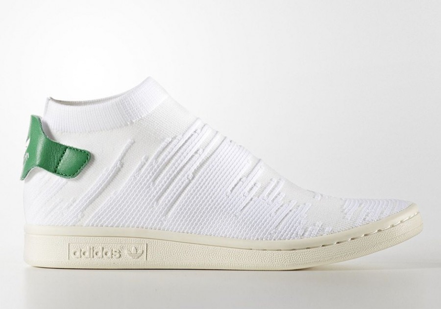 Fuera marca Interesar adidas-stan-smith-sock-primeknit-white-green-1 | Desempacados