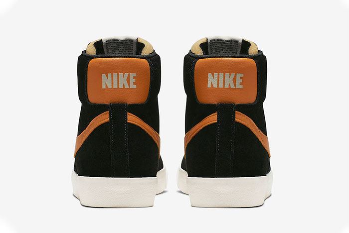amor Correspondiente a Arqueología Nike-Blazer-Mid-Vintage-Black-Amber-Rise-heel | Desempacados