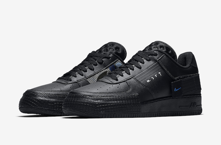 Troosteloos Grondig Zelden Nike salpica de negro y azul al Air Force 1 Type | Desempacados