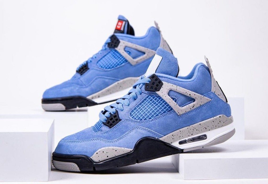 youth jordan 4 university blue