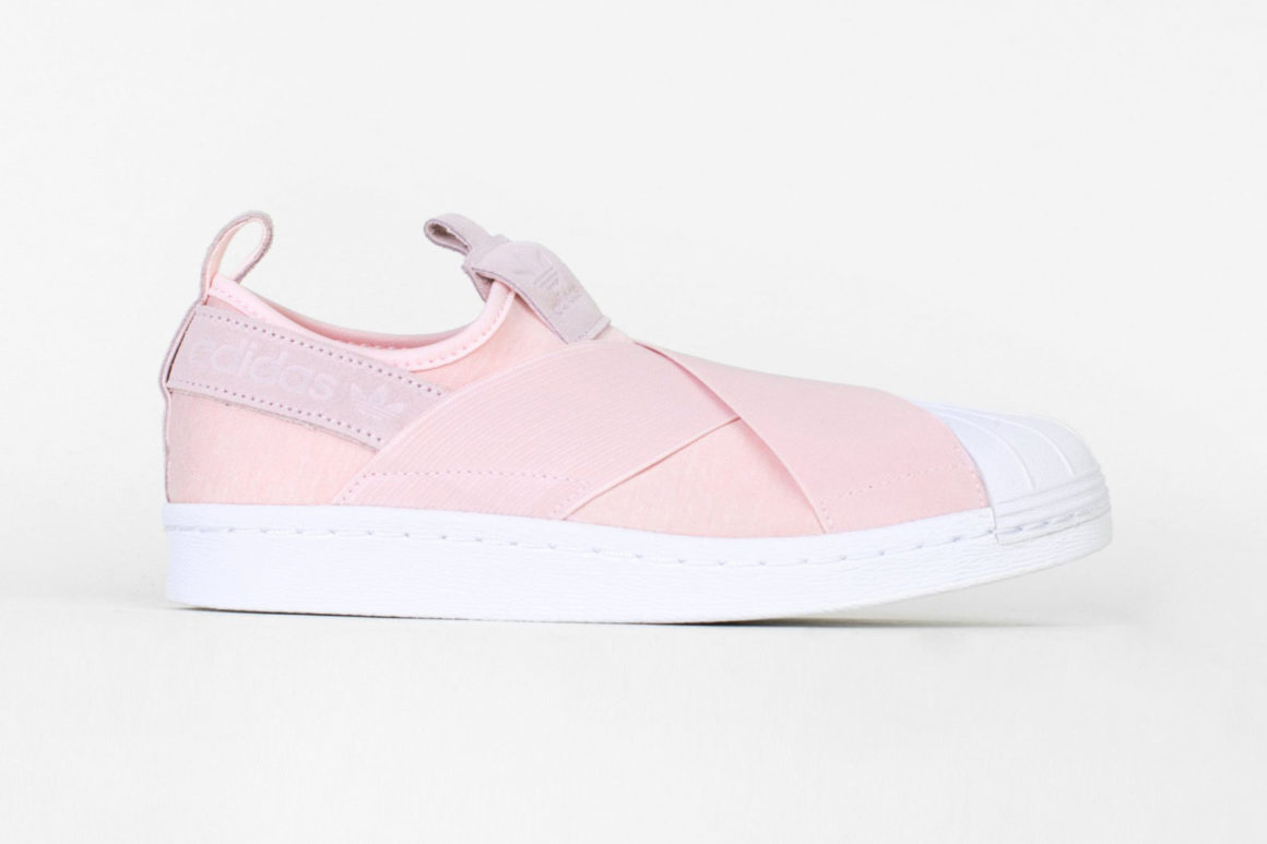 adidas superstar slip on kids Pink