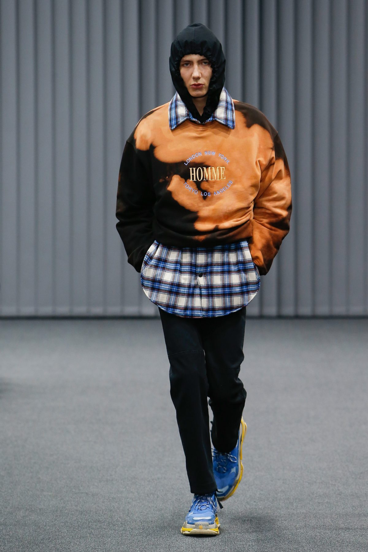 balenciaga sweatsuit mens brown