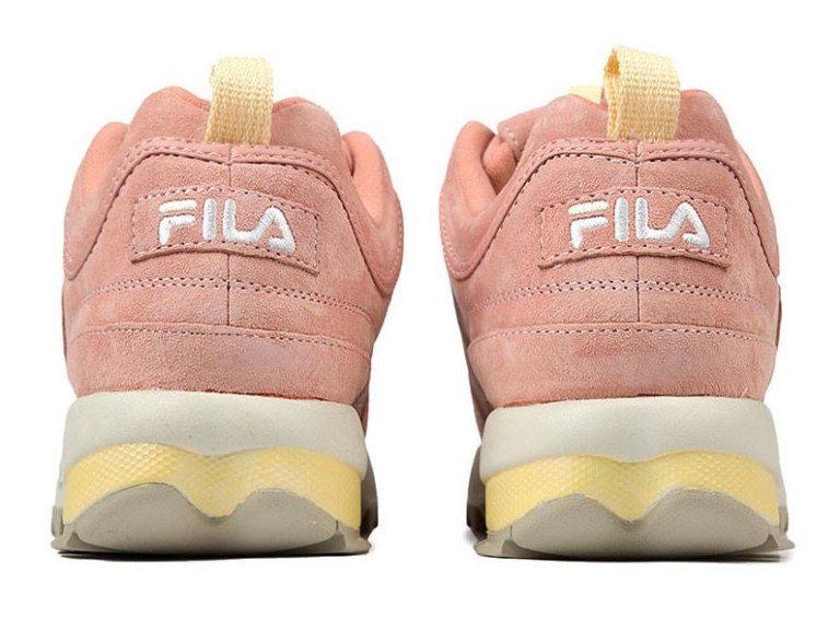 fila disruptor salmon pink white