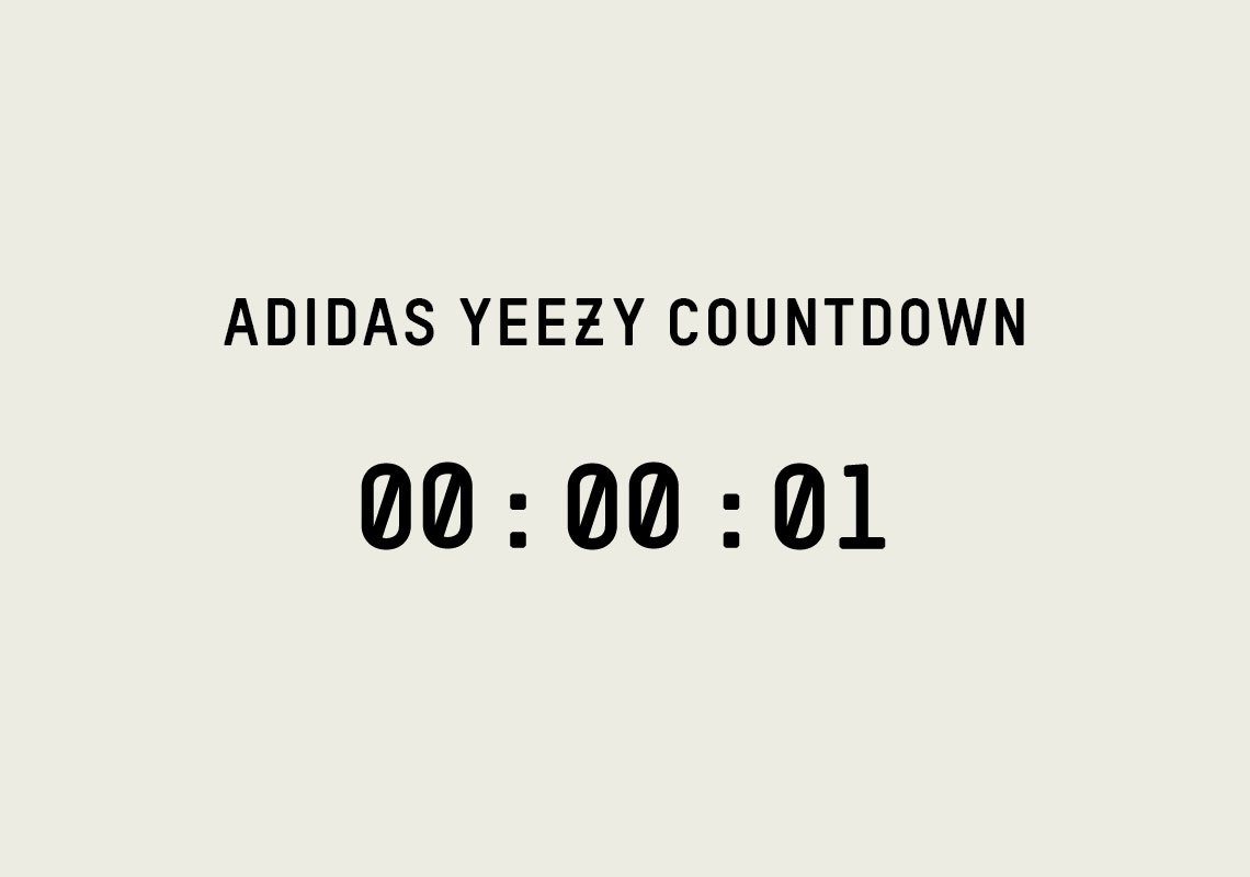 adidas yeezy countdown clock