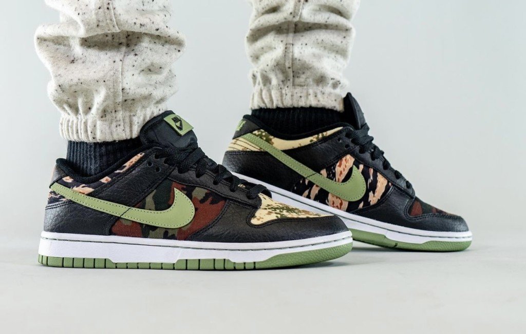 nike dunk low crazy camo gs